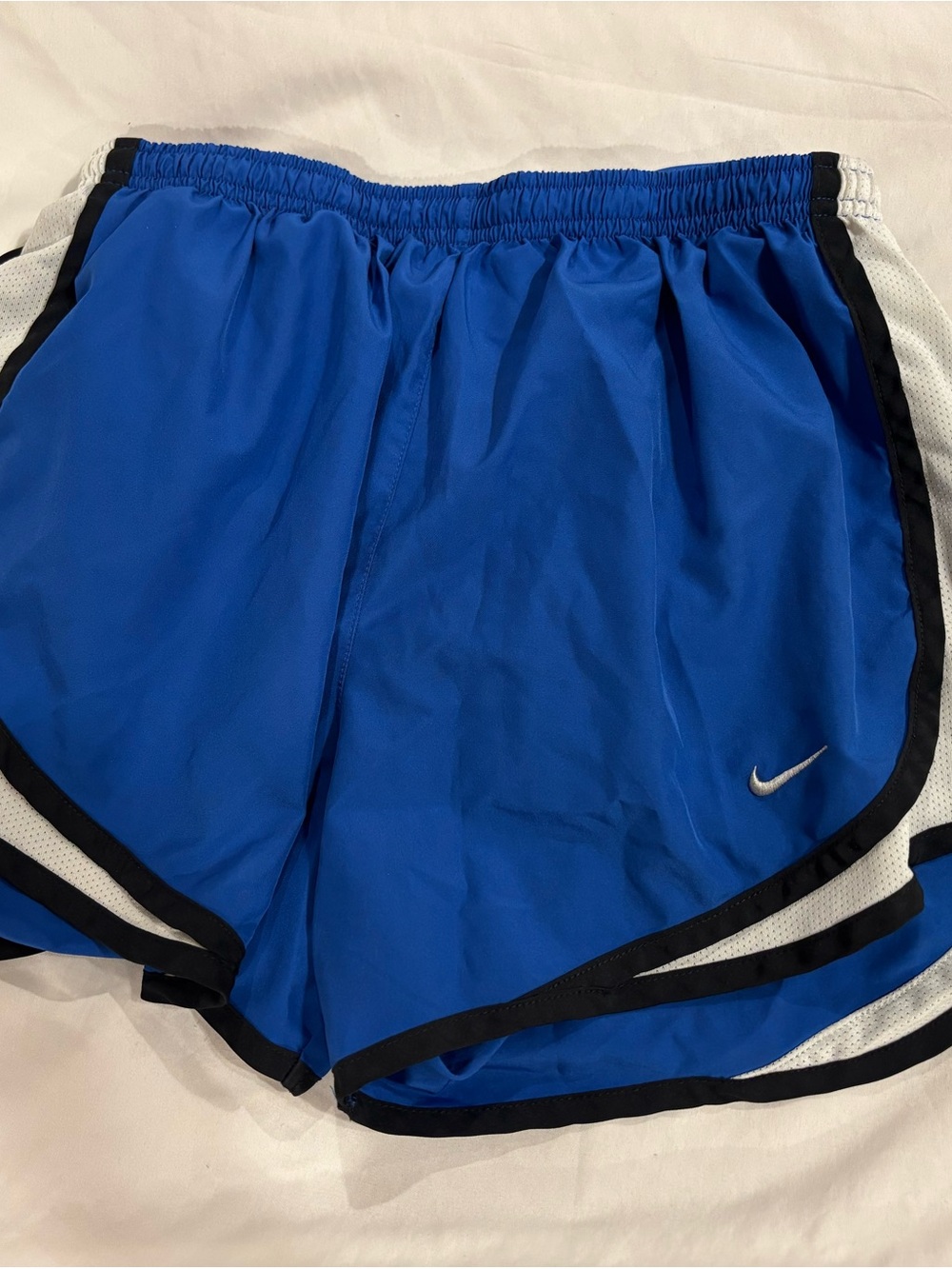 Nike Women's Royal Blue Athletic Shorts with Black & White Trim